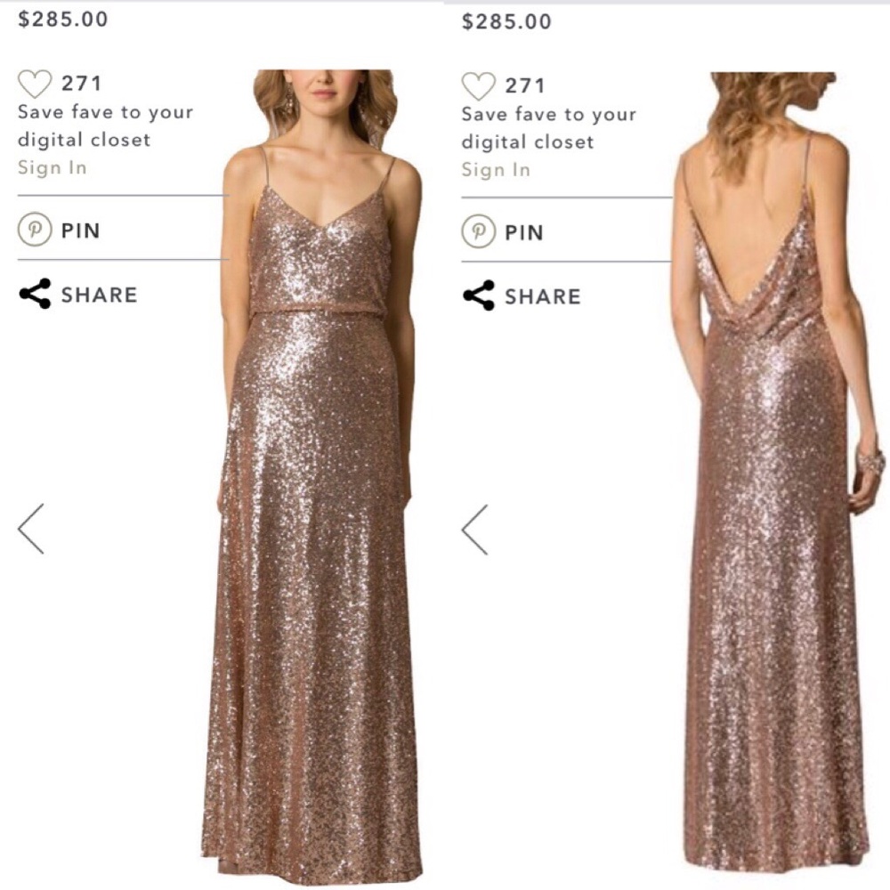 Jenny Yoo Rose Gold Gown